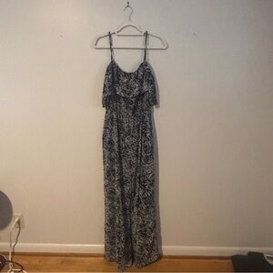 BCBGeneration Monochrome Patterned Jumpsuit